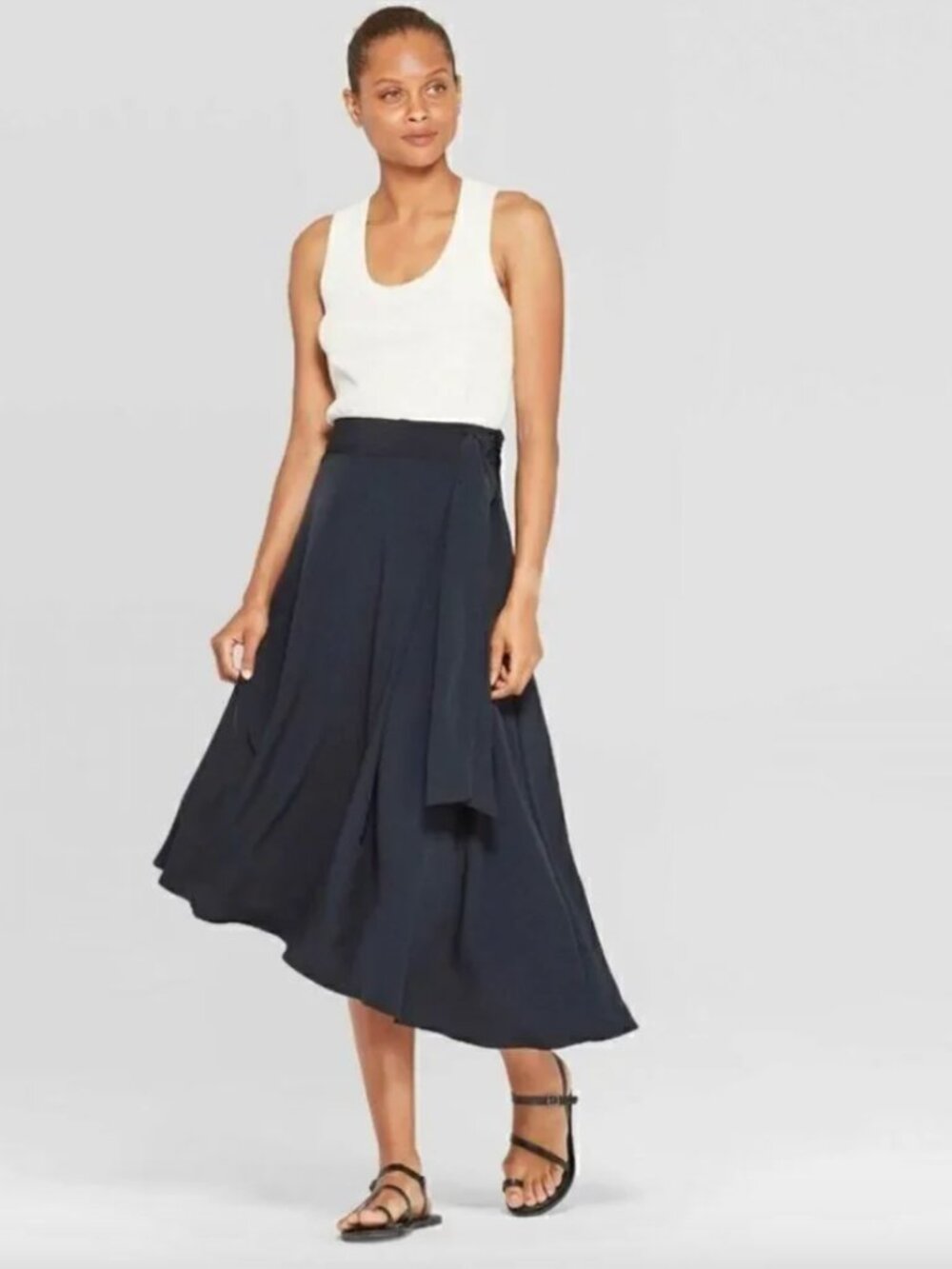 Like New! Black Prologue Asymmetrical Bow Tie Skirt - XS